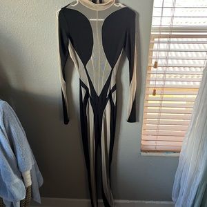 Going out black & nude mesh Jumpsuit *BRAND NEW*